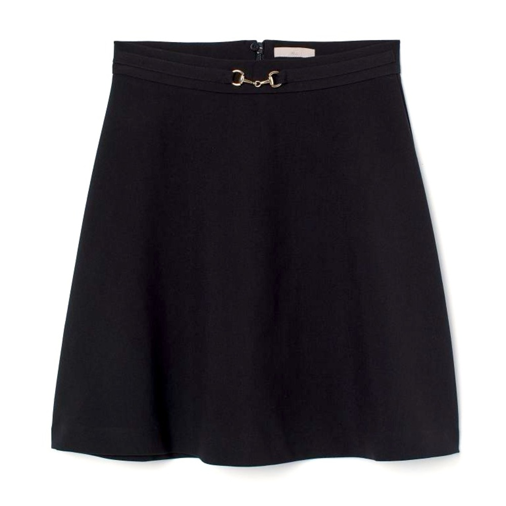 H&M Flared Skirt Black